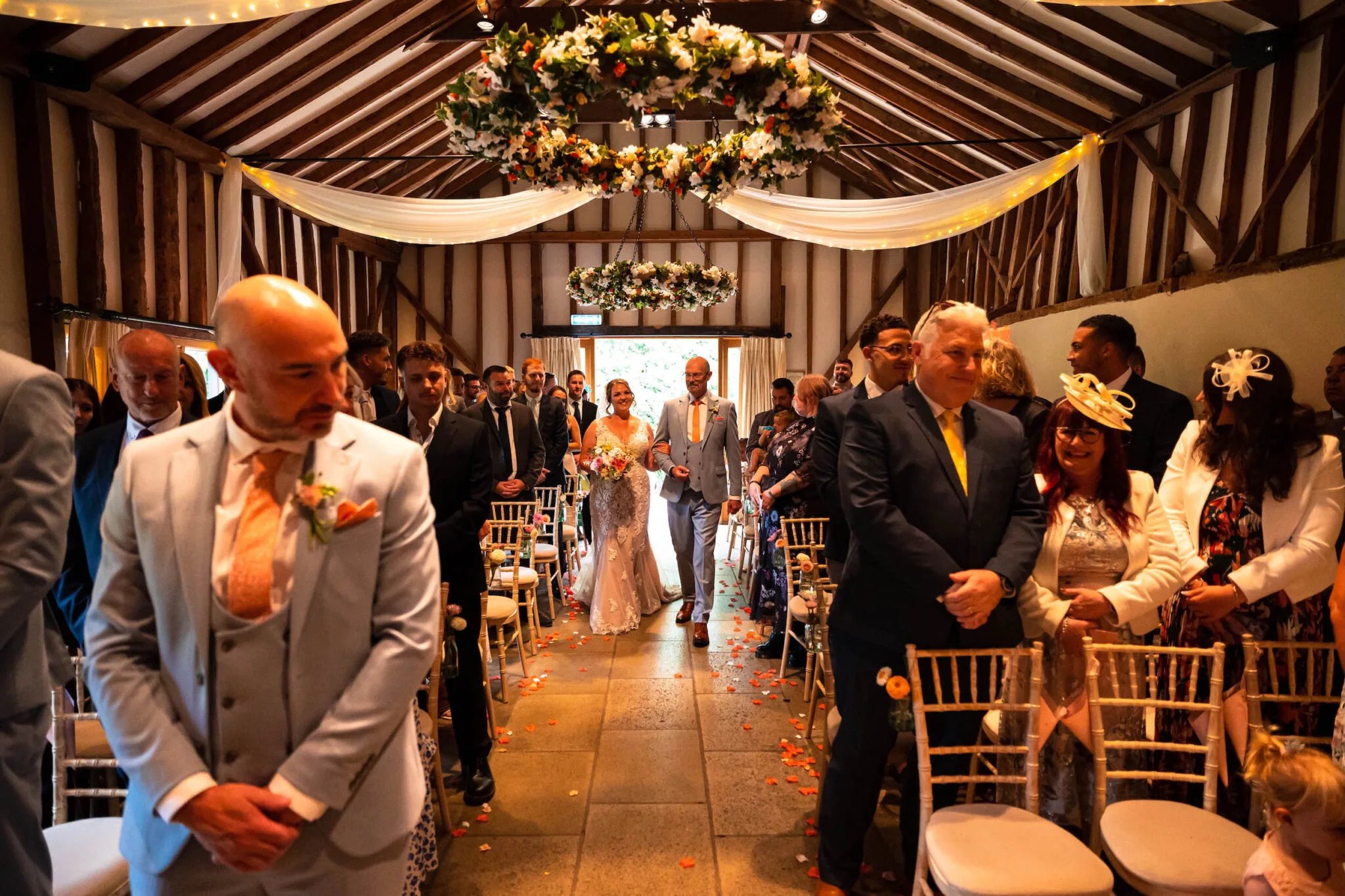 Beautiful Suffolk barn wedding at Haughley Park