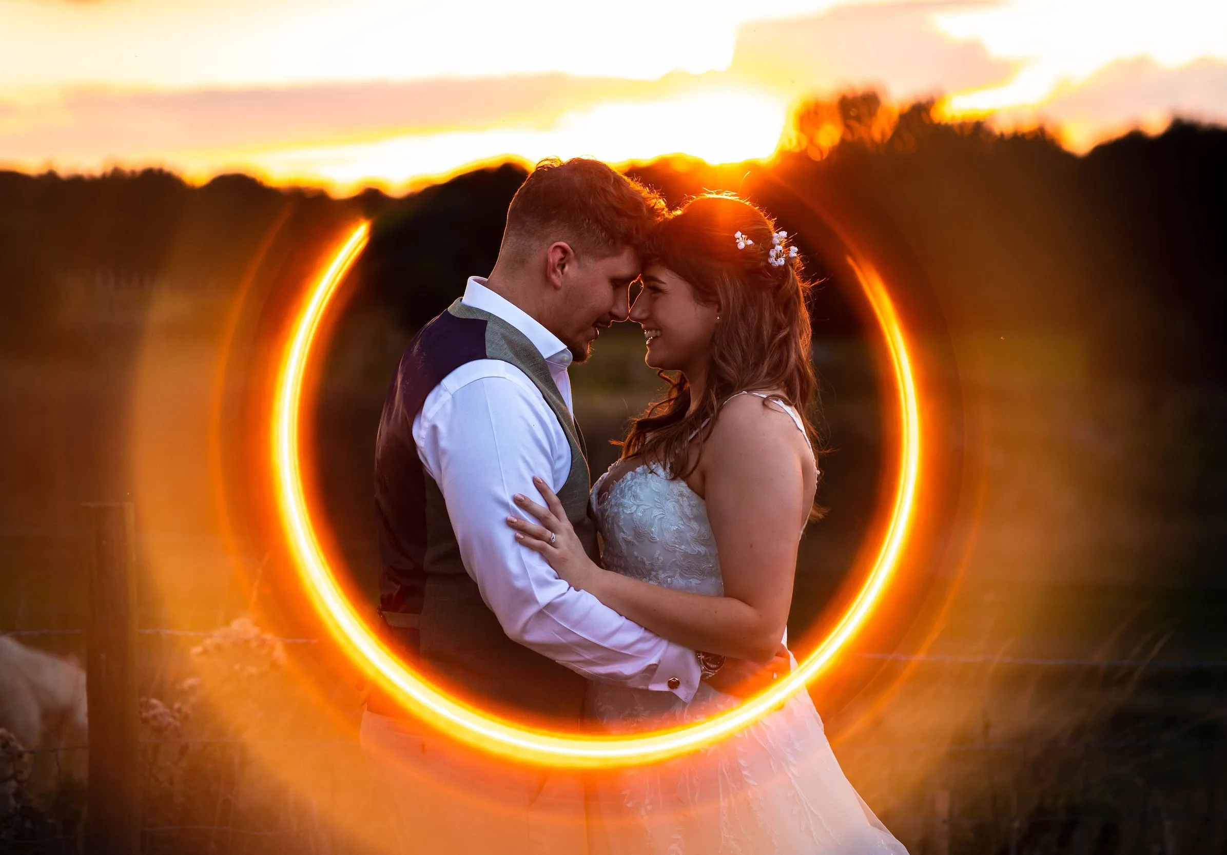 Evening Couple Shot - Cambridgeshire Wedding Photography