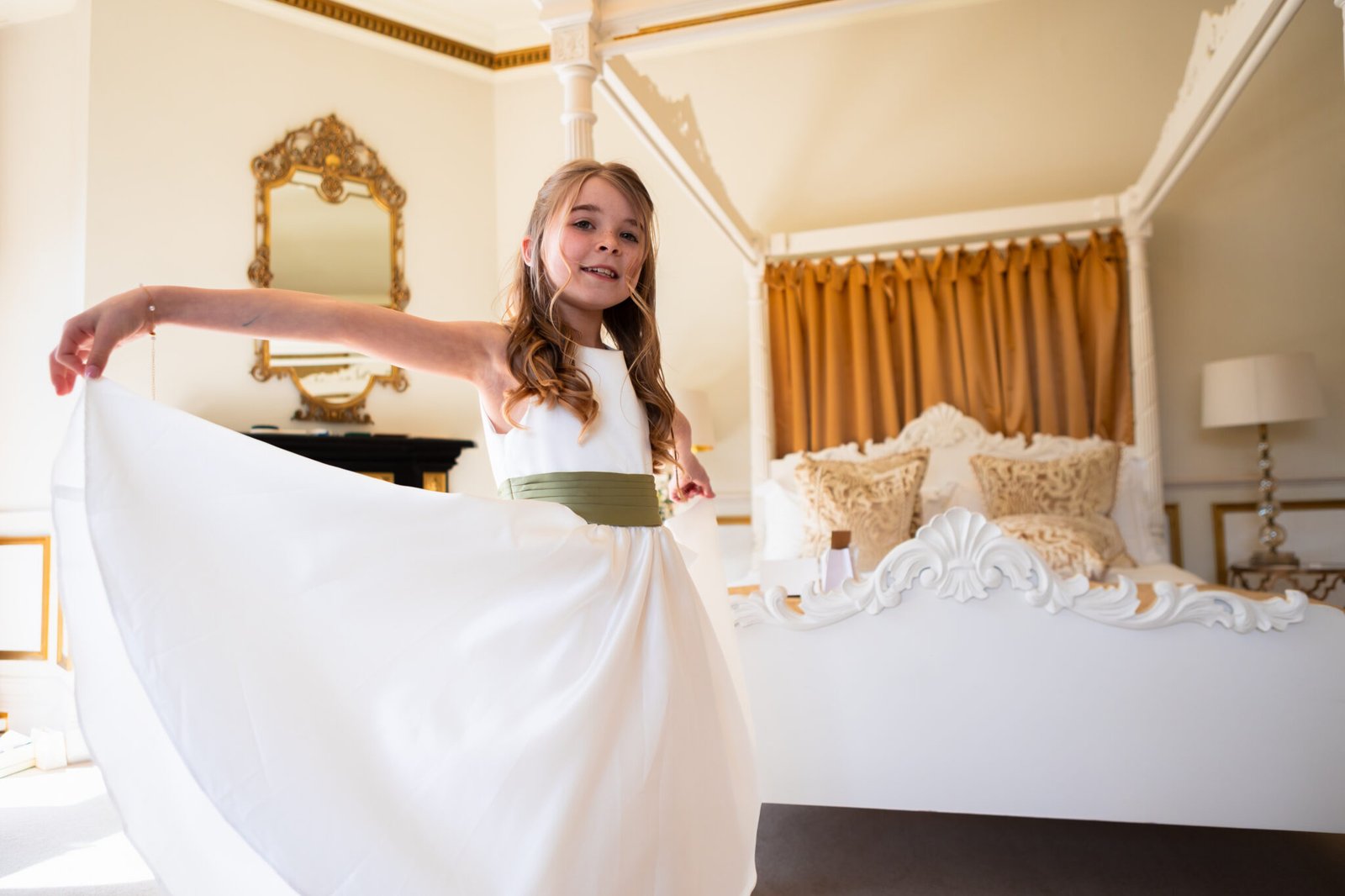 Emotional wedding morning moments at Holmewood Hall