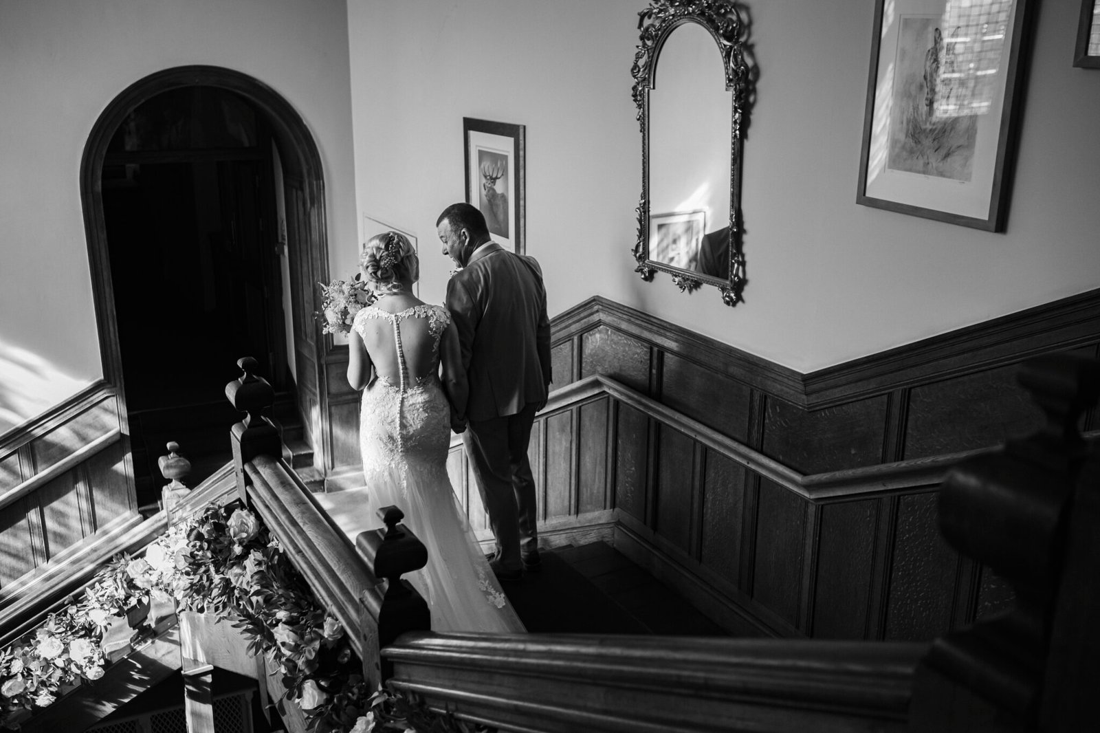Wedding ceremony in the Gold Room at Holmewood Hall