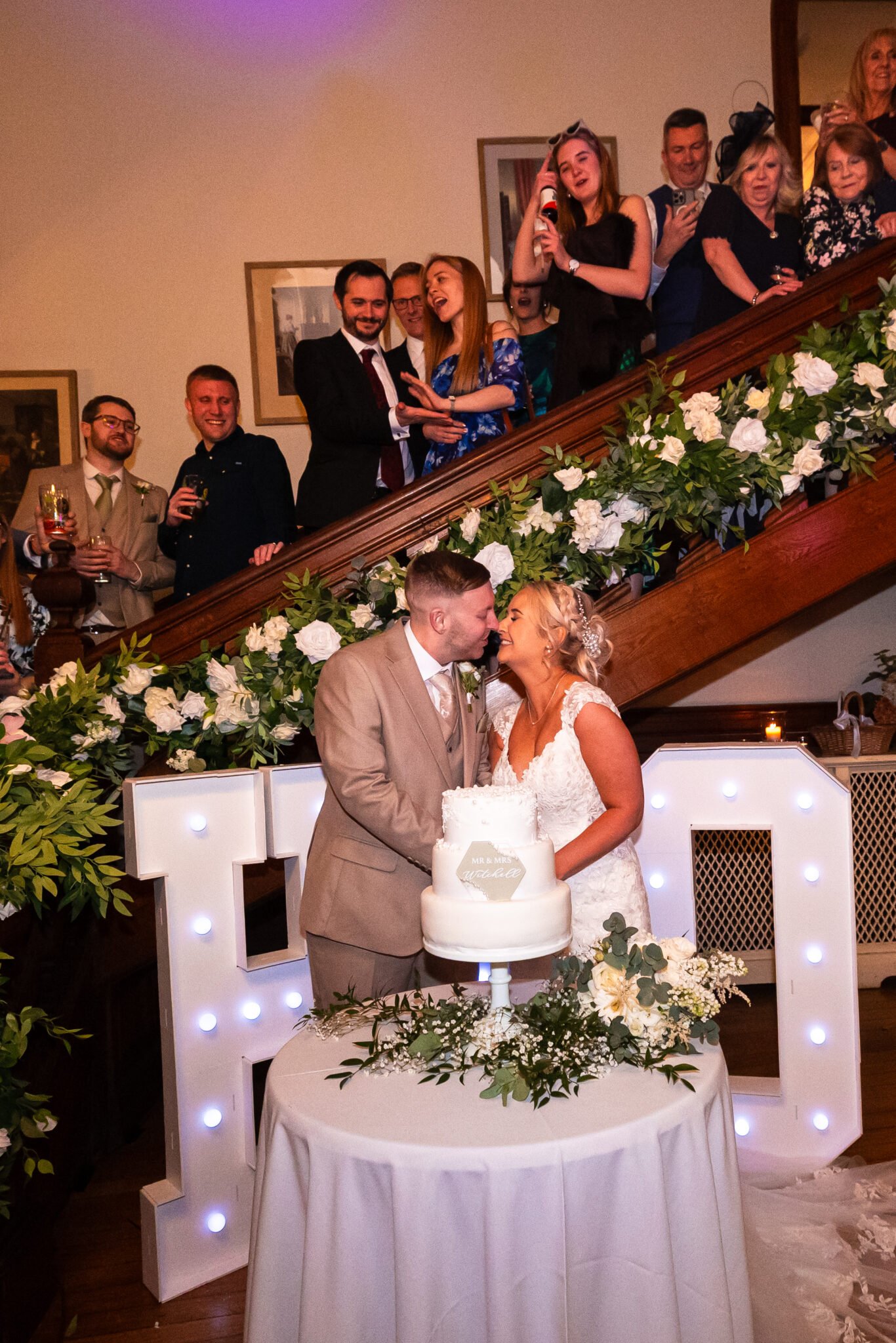 Candid wedding photography at Holmewood Hall