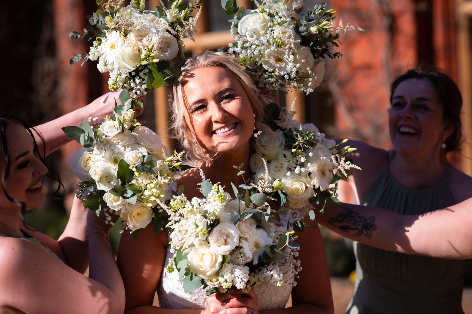 Natural wedding photography at Holmewood Hall