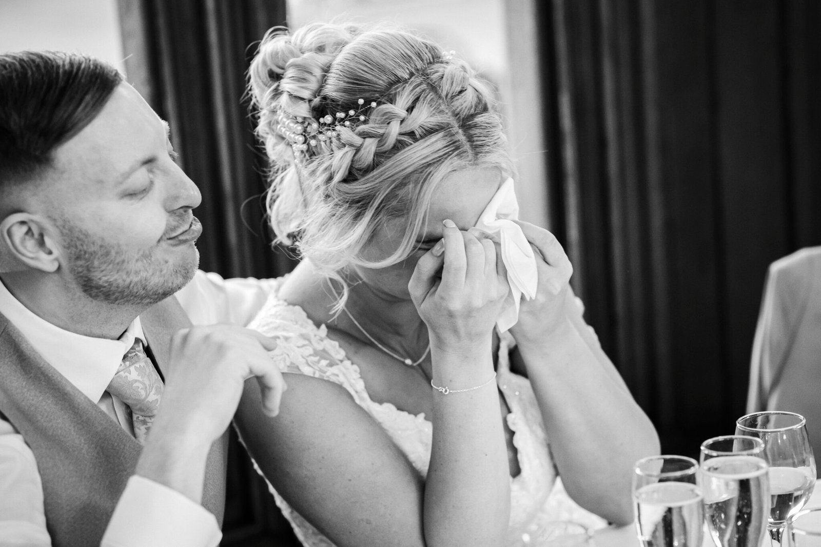 Candid wedding photography at Holmewood Hall