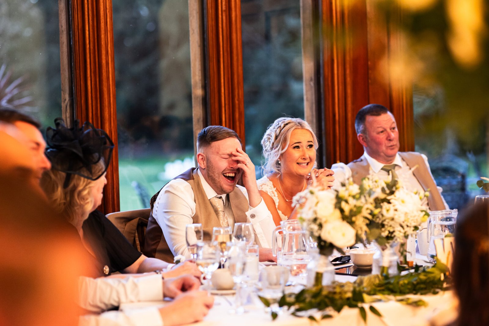 Wedding breakfast celebrations at Holmewood Hall