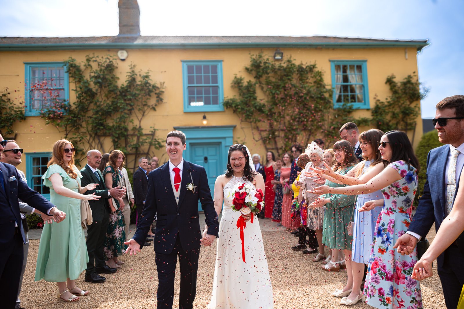 Relaxed countryside wedding at South Farm near Royston.