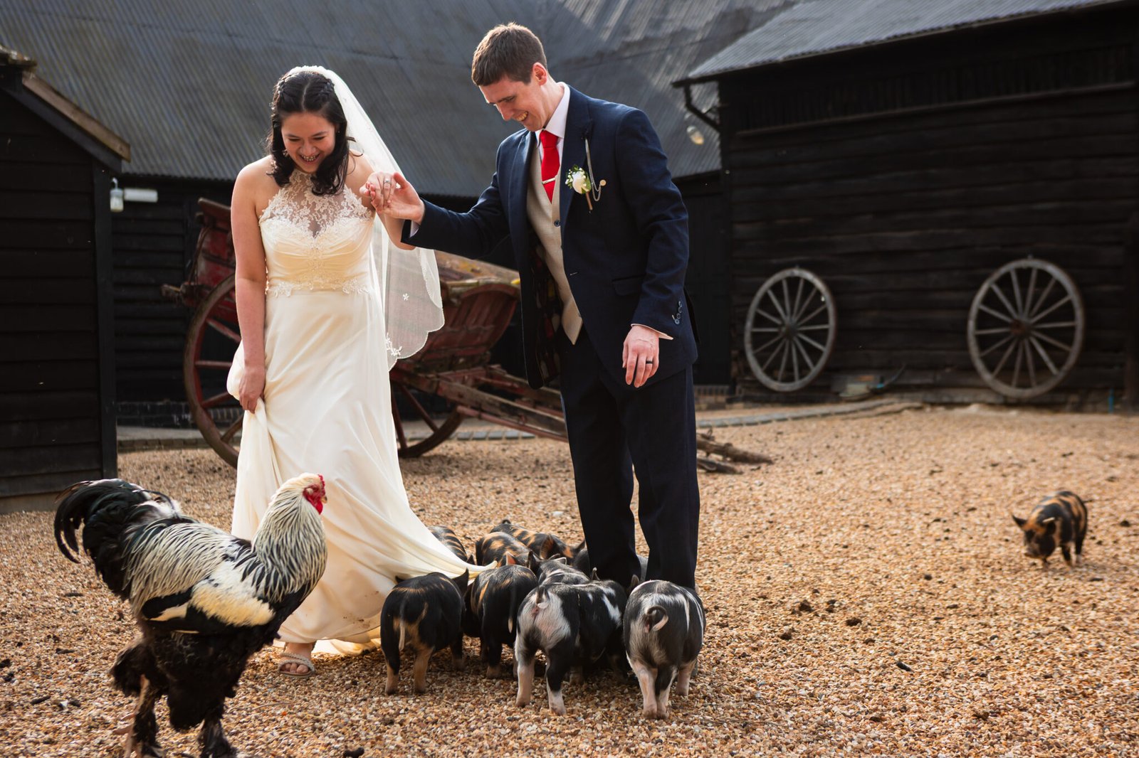 Relaxed countryside wedding at South Farm near Royston.